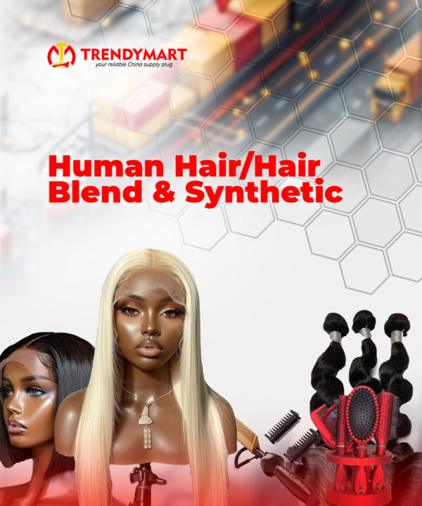 Human Hair / Hair Blend & Synthetic